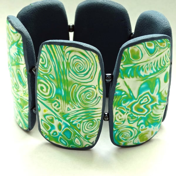Northern Lights Blue Back Cuff
