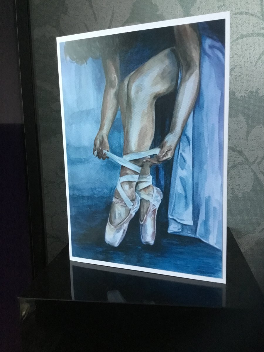 Ballet Shoes Art Card