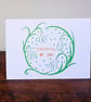 Snowdrops sympathy thinking of  - Eco-Friendly Printed Greeting Card of Papercut - Image 1
