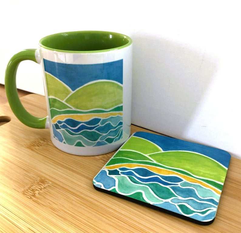 Cove mug bundle. Mug and coaster