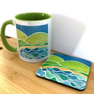 Cove mug bundle. Mug and coaster
