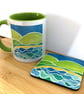 Cove mug bundle. Mug and coaster