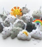 Felt Weather themed decorations. Choice of all 14 designs