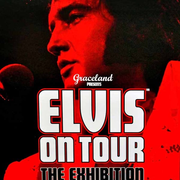 Elvis Presley On Tour Exhibition London Photograph Print