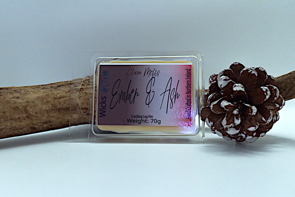 Ember & Ash Highly Fragranced Hand Crafted Soy Clam Melts