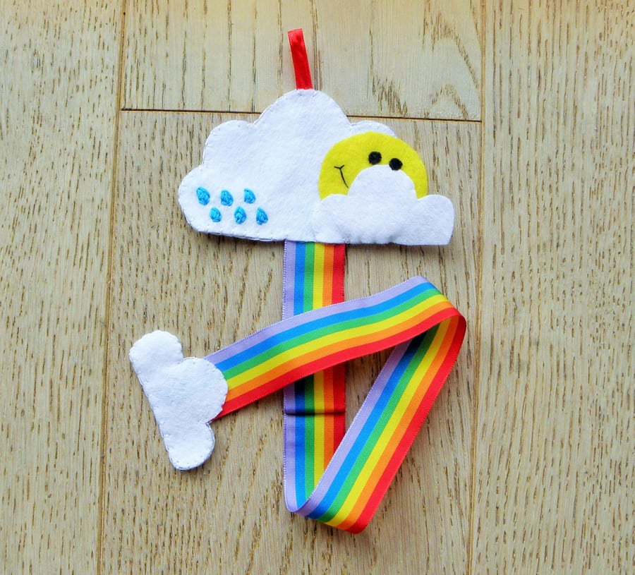 Rainbow Hairclip Holder