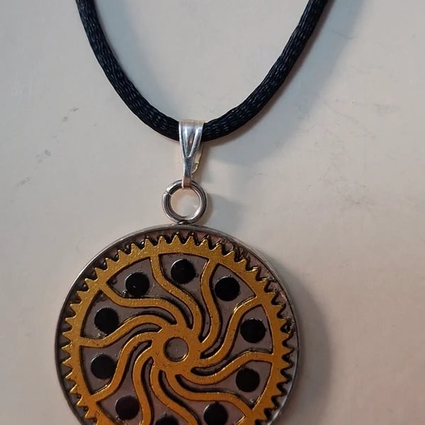 Steam Punk Style Hand Made Resin Crafted Pendant 