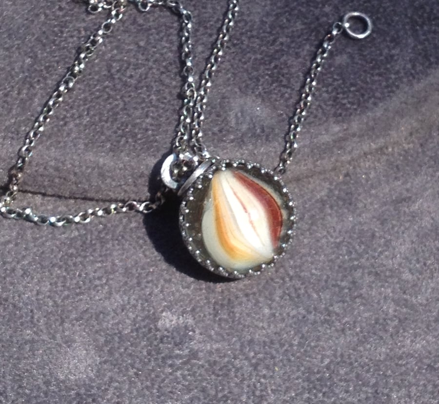 Old multicolour marble pendant