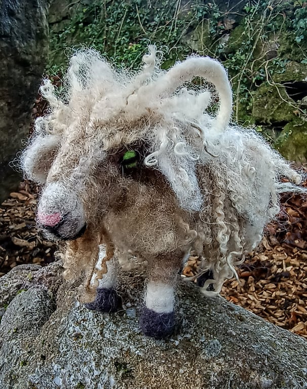 Needle Felted Goat Spirit Animal 