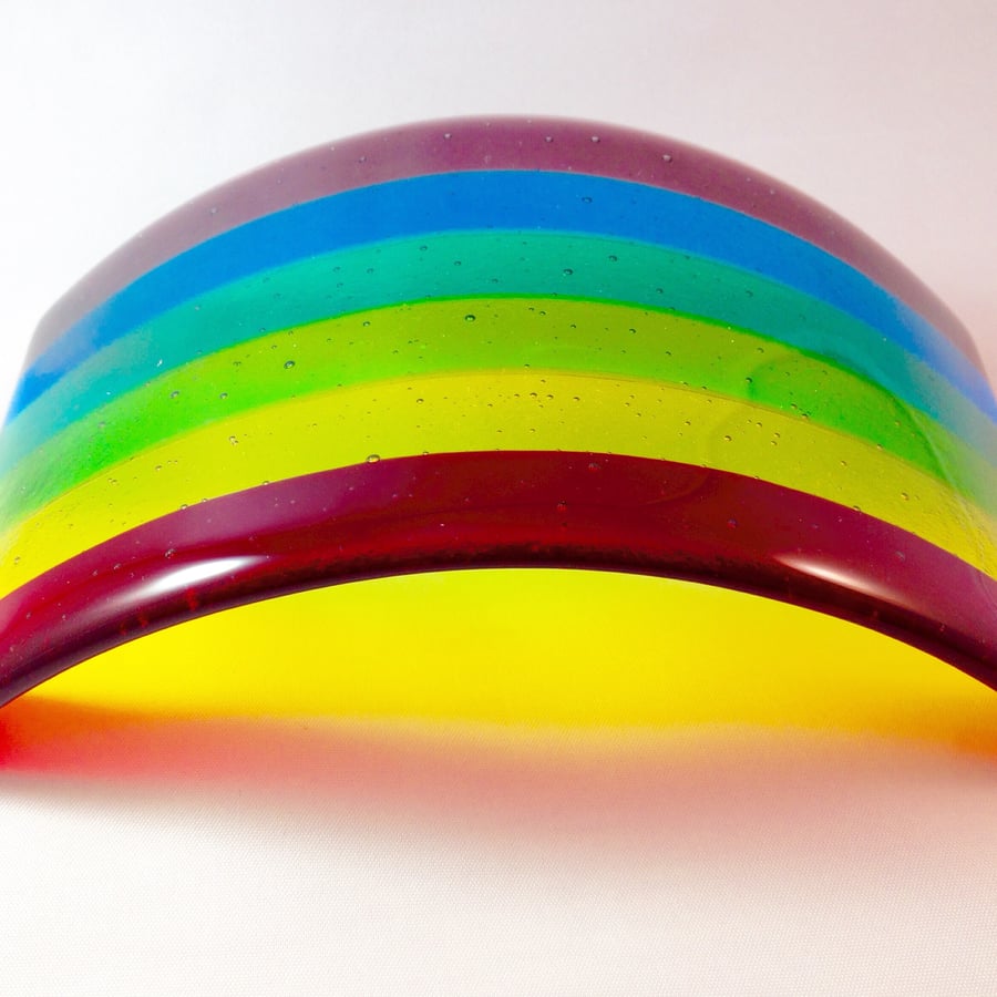 Fused Glass Rainbow Arc 