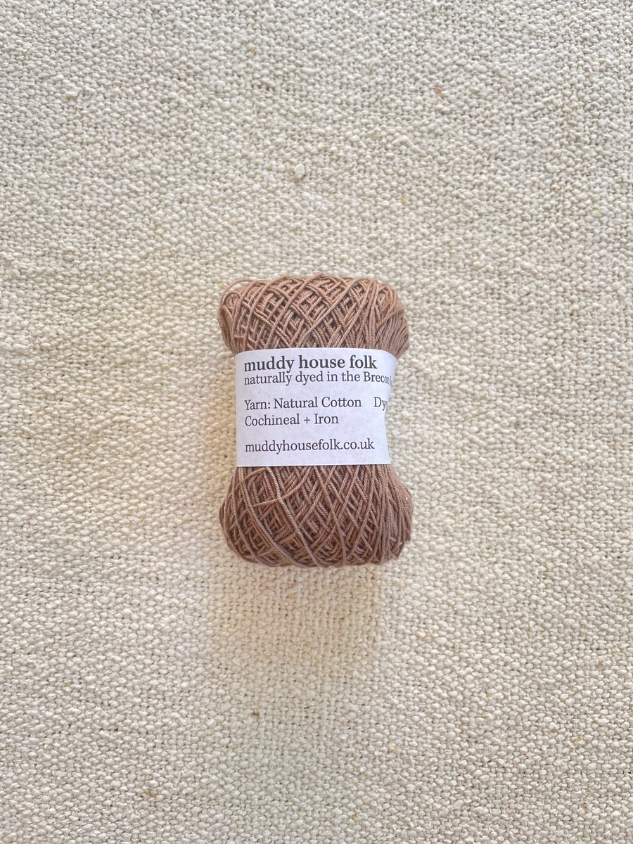 Naturally dyed cotton yarn 25g, Madder, Myrobal... - Folksy