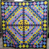 Handmade Patchwork Quilt by Diane Davis - Modern Unique design 173cm square