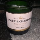 Moët champagne bottle candle