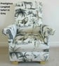Children's Safari Animals Chair Kids Chair Prestigious Longleat Grey Fabric Lion - Image 2