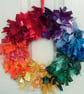 Rainbow Coloured Rag Wreath - Image 1