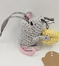 Crochet Mouse with Cheesy Gift - Alternative to a Greetings Card  - Image 4