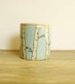 Ceramic Storage Jar with Flat Lid - Birch Tree and Birds - Image 2