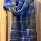 Luxury 100% wool tweed scarf wrap