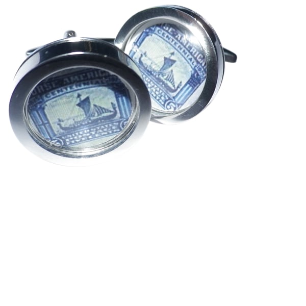 Norse Ship cufflinks, free shipping, gift wrapped, digital image, Ref 1432