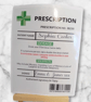 Personalised your very own alcohol prescription, Prescription Labels