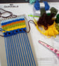 Rhode Island Red Chicken Bird Cardboard Loom Beginners Weaving Kit Abstract Art - Image 7
