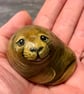 Seal painted rock sea life pebble art garden rock stone