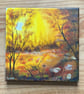 Autumn Sunbreak, Original Oil Painting 9" by 12" (23cm by 30cm)