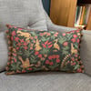 Animals and velvet cushion cover with pompoms