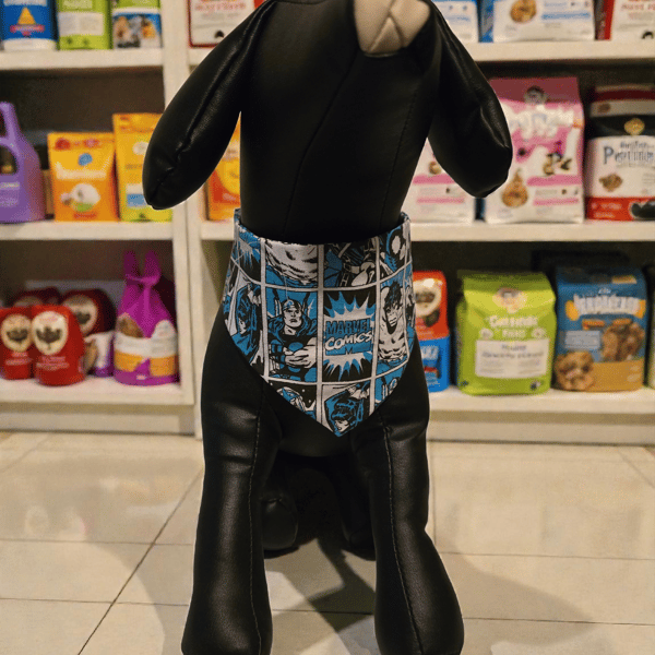 Marvel dog bandana can be personalised
