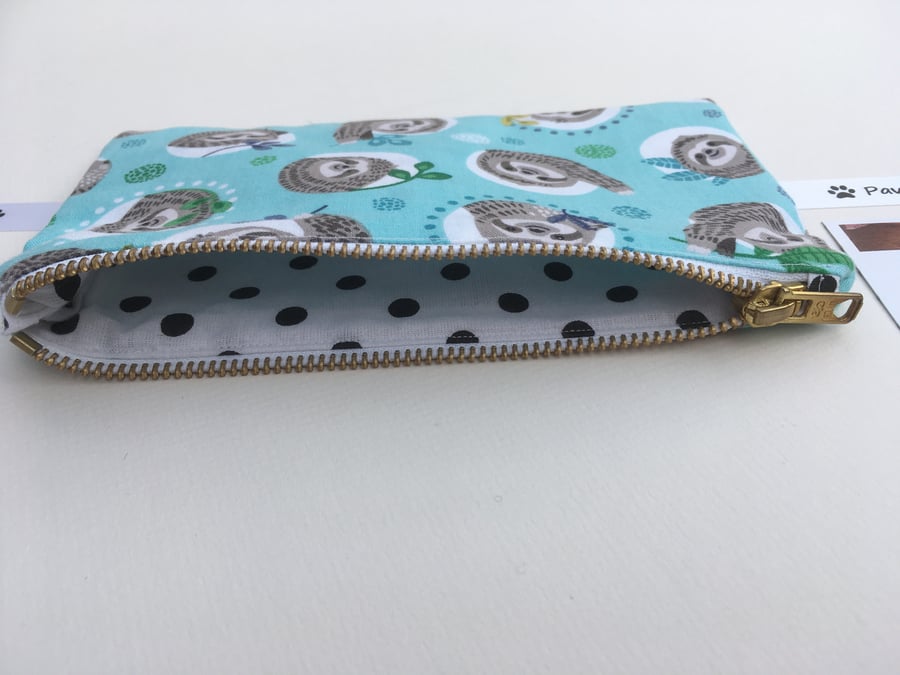 SLOTH PENCIL CASE, Sloth Stationery, Animal Lover, Gift, Kids, Pawcrafts