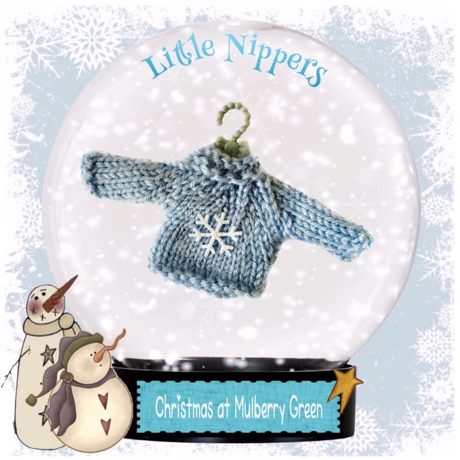 Little Nippers’ Blue Snowflake Jumper