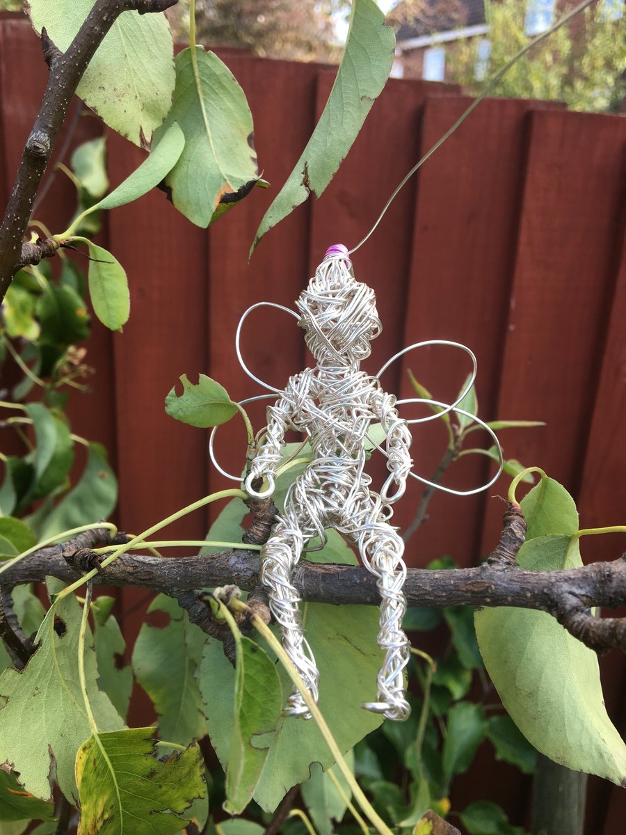 Wire Fairy Hanging Sculpture