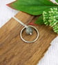 Silver Circle Necklace with Jasper Gemstone - Image 4