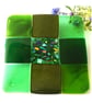 Fused Glass Trivet Green Trivet 16cm 032 - Image 4