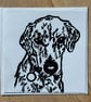 Labrador Greeting Card Lino Print - Image 4