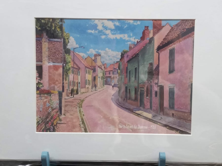 Great Dunmow North Street print A4 A5 with mount