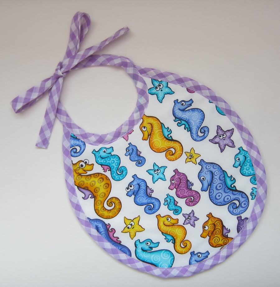 SALE Seahorse Babies Bib