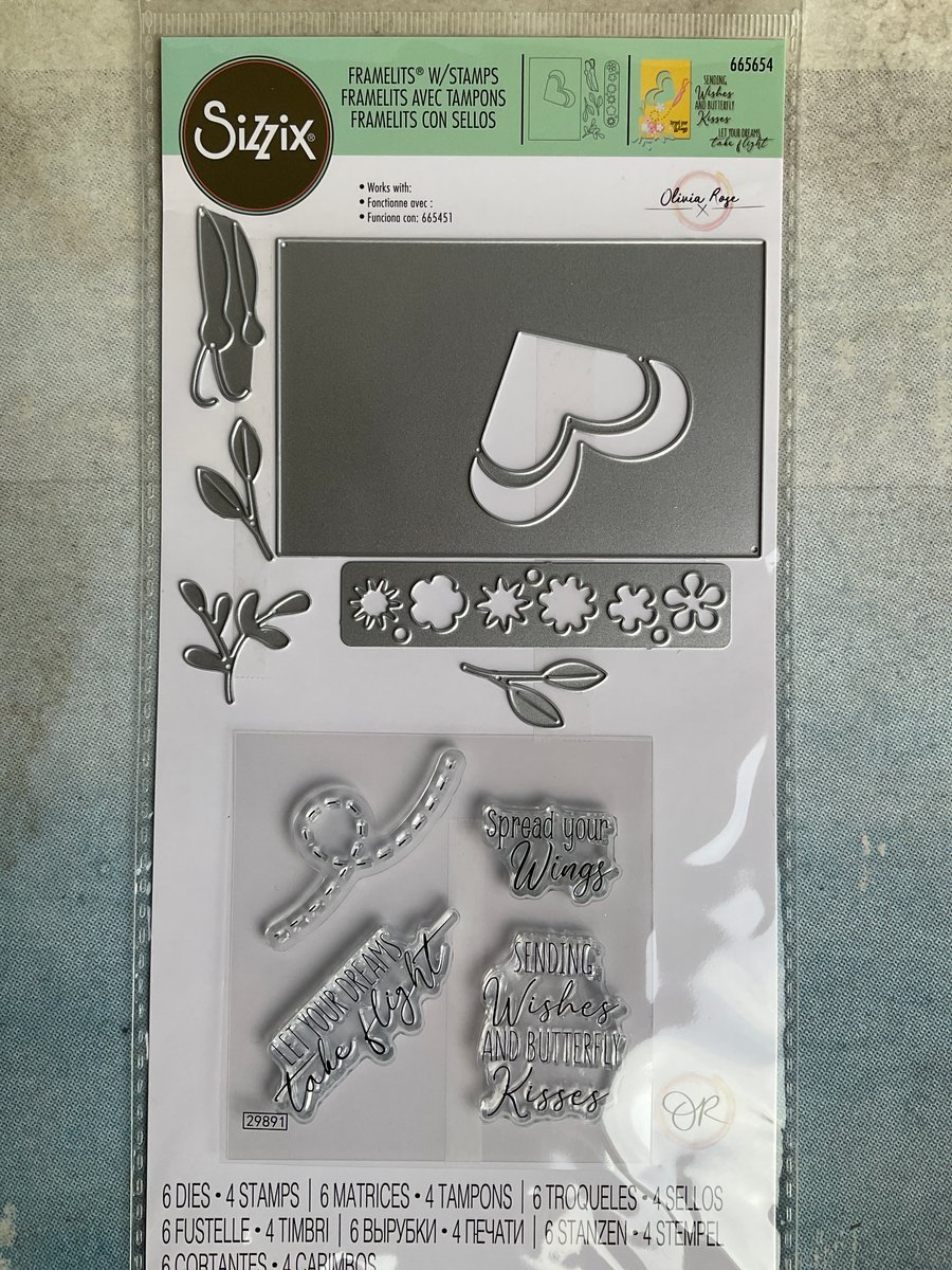 Sizzix Butterfly Wishes framelits and stamps