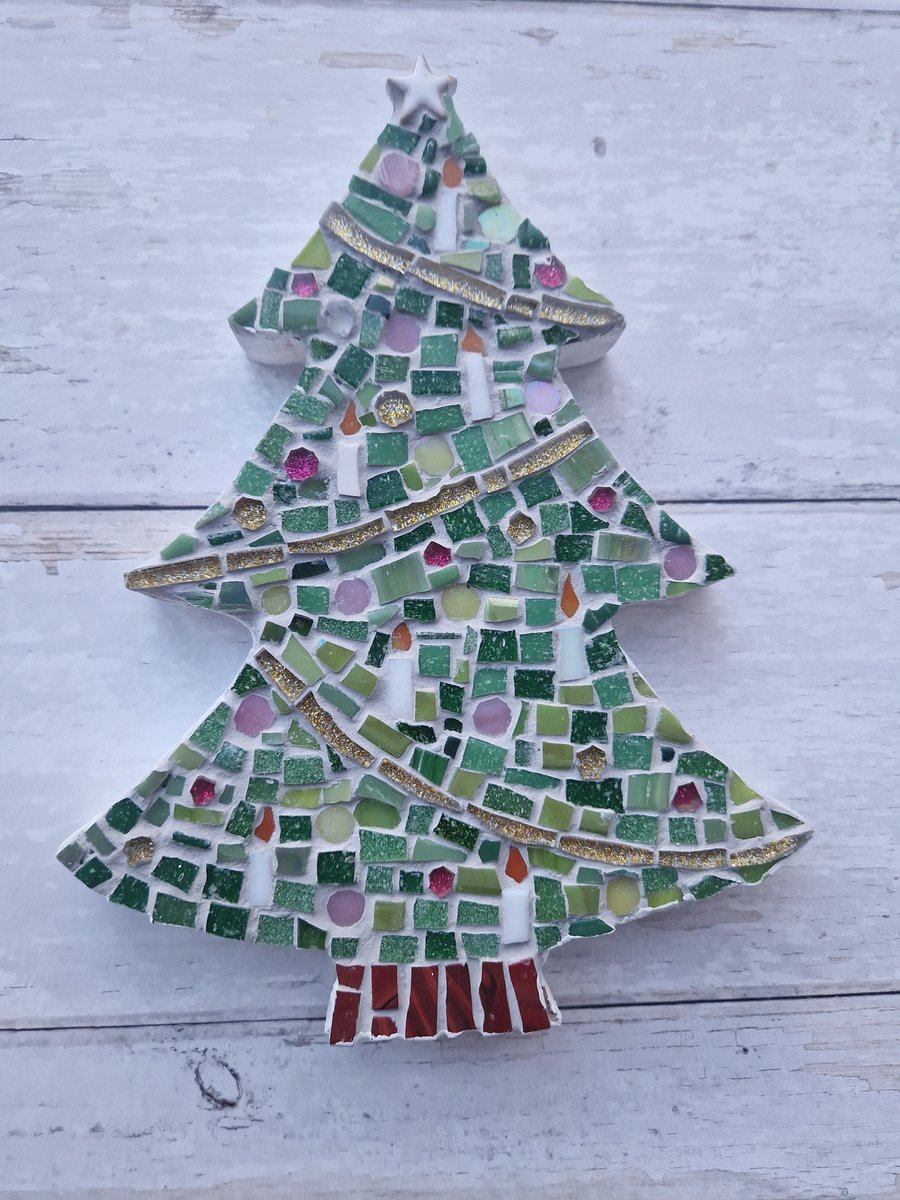 Mosaic Christmas Tree  - Small Christmas Tree Mosaic 