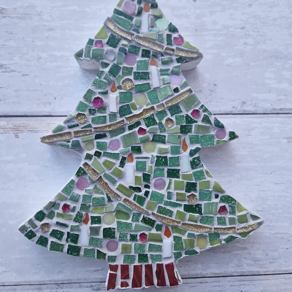 Mosaic Christmas Tree  - Small Christmas Tree Mosaic 