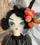 Handmade Art Doll Fenella the Witch for Halloween decor - Image 1