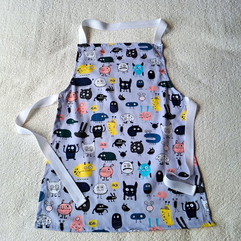 Monsters, Apron, age 6-10 years