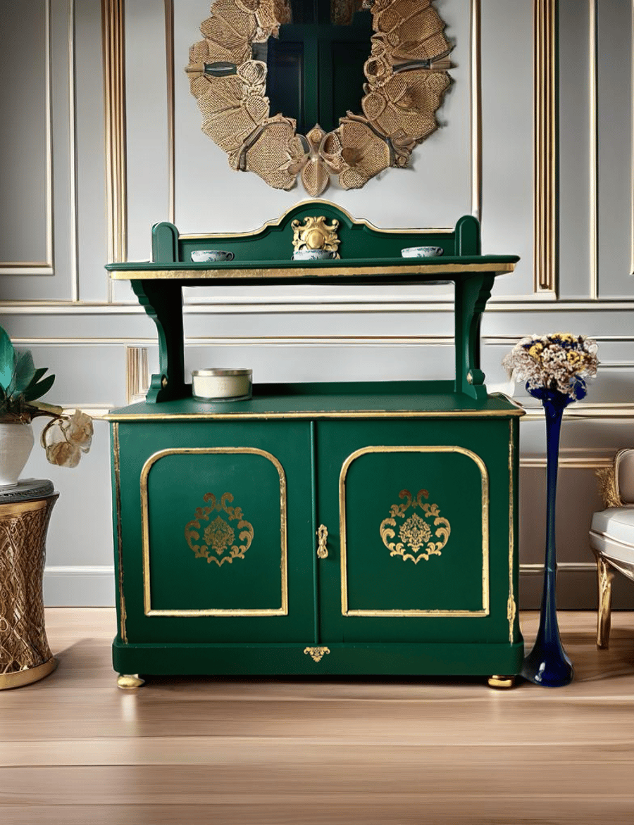 Unique  Antique Victorian Chiffonier Style Dresser Cabinet