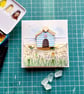 3D Beach Hut Desk Art, Handmade Coastal Watercolour, One-of-a-Kind Seaside Gift - Image 3
