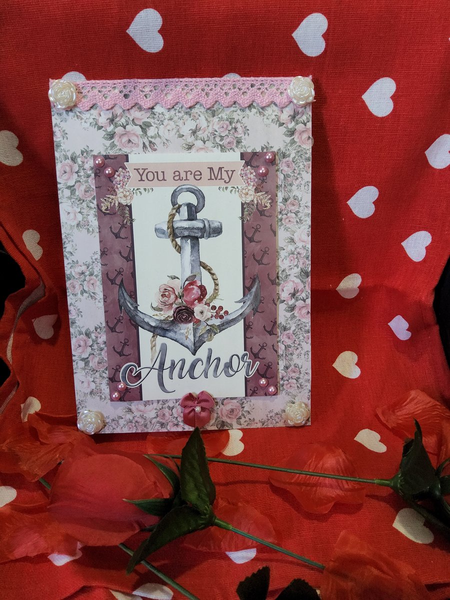 Valentines Greeting Card - Anchor