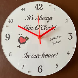Gin Lover's Clock