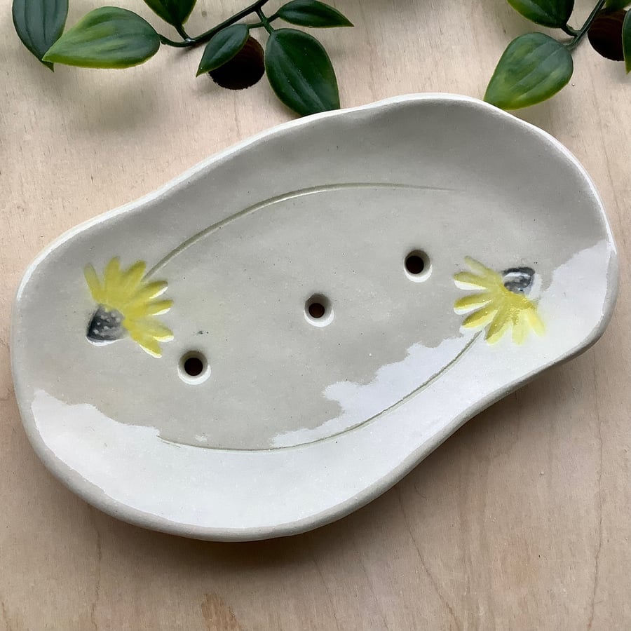 Echinacea soap dish