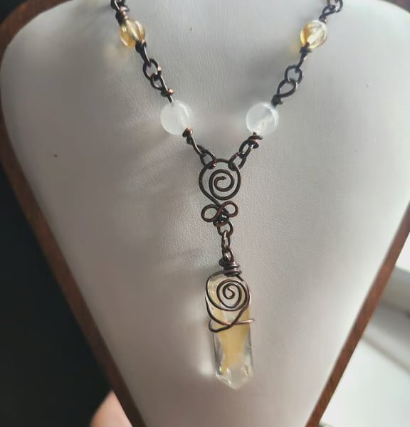 Golden healer Gemstone necklace 