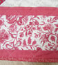 Traditional Red and Cream Patchwork Quilt - Image 4