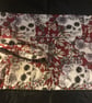 Red Skull Make Up Brush Roll,  Gothic Skulls Goth Gift Handmade - Image 5
